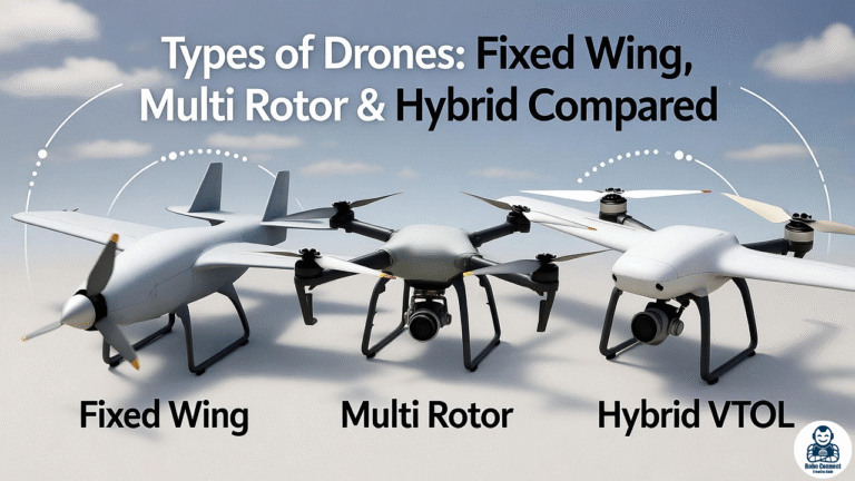 Types of Drones: Fixed‑Wing, Multi‑Rotor & Hybrid Compared