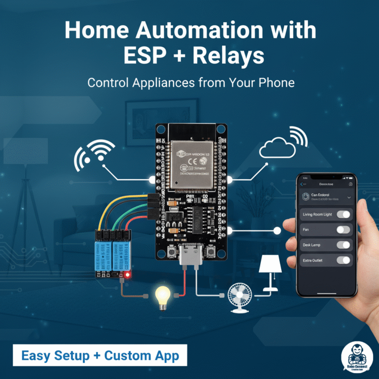 Home Automation with ESP + Relays (Control Appliances from Your Phone)
