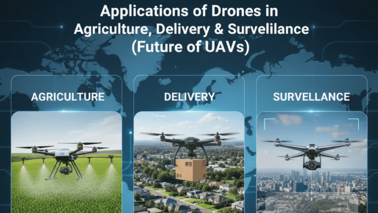 Applications of Drones in Agriculture, Delivery & Surveillance (Future of UAVs)