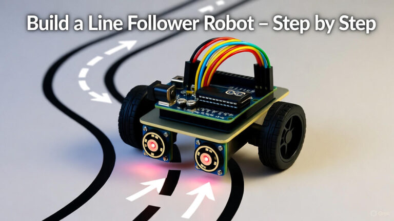 How to Build a Line Follower Robot (Step by Step Guide)